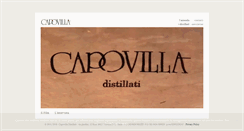 Desktop Screenshot of capovilladistillati.it