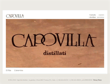Tablet Screenshot of capovilladistillati.it